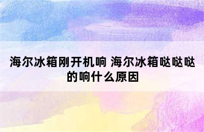 海尔冰箱刚开机响 海尔冰箱哒哒哒的响什么原因